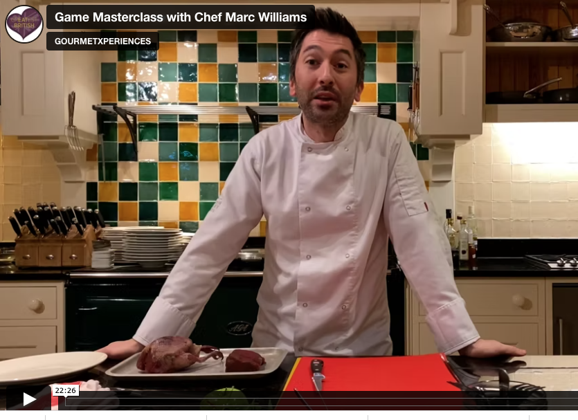 Chef Marc Williams Game Masterclass Experience