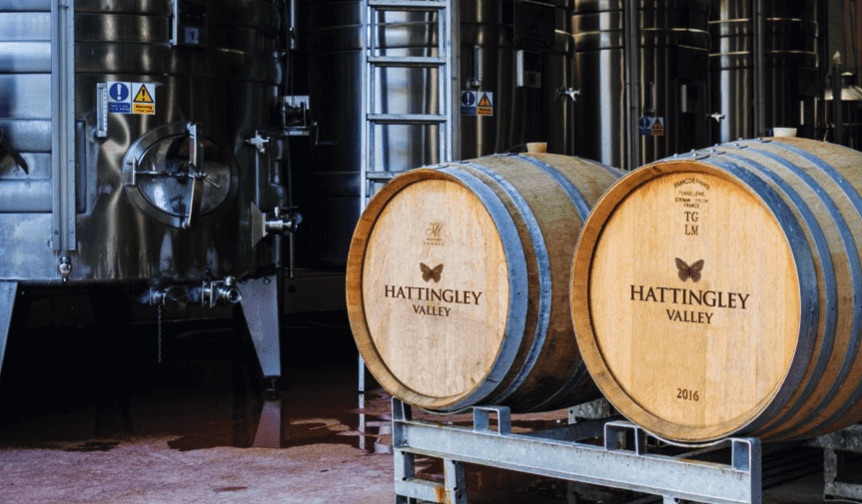 Hattingley Valley English Wine Barrels