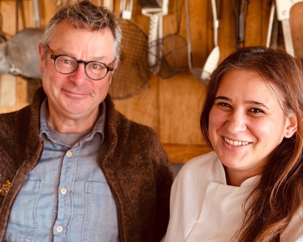 Emese and Hugh at River Cottage