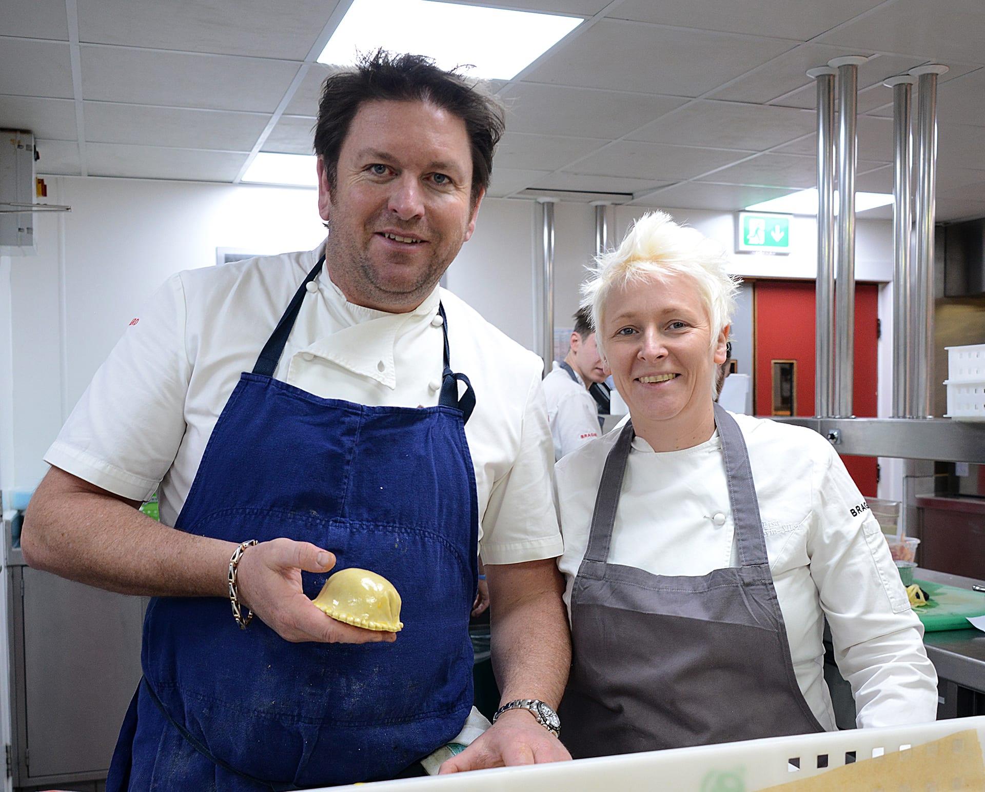 Lisa Goodwin-Allen with James Martin at Obsession